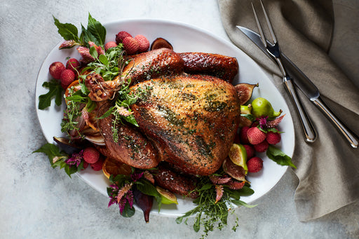 Marin White Large Oval Serving Platter