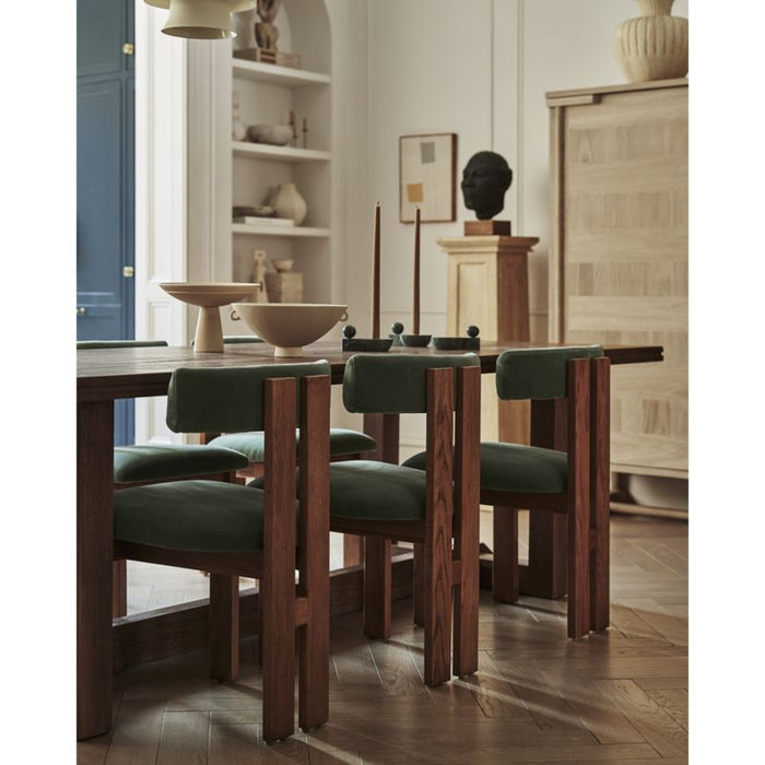 Ceremonie Green Mohair Dining Chair by Athena Calderone