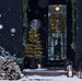 Petaluma Black Metal Outdoor Lantern 37"