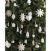 Porcelain Snowflake Ball Christmas Tree Ornament