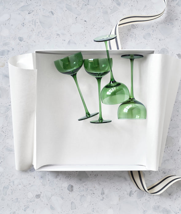 Green Aperitif Glass Set of 4