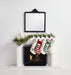 Red Felted Wool Stripe Christmas Stocking