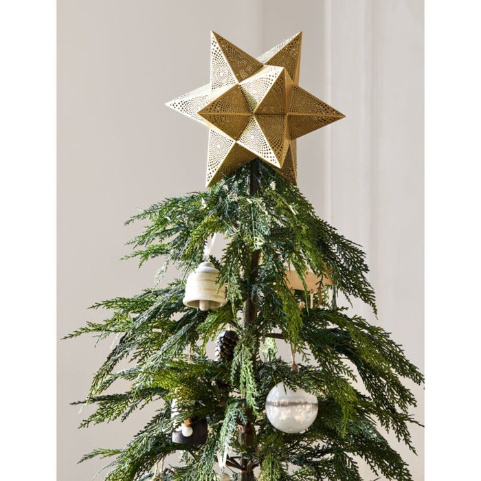 Punched Star Christmas Tree Topper