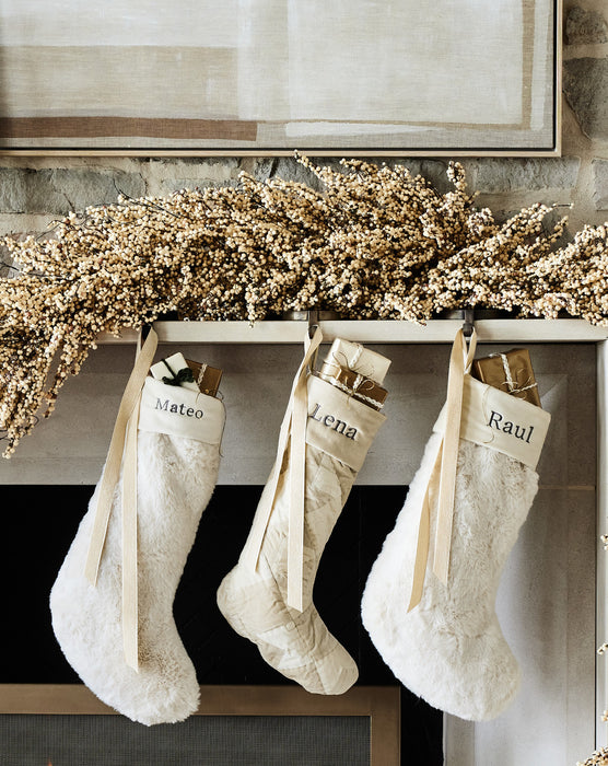 Faux White Mini Berry Garland