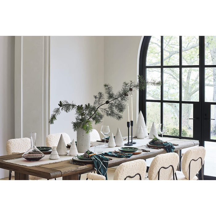 Breckenridge 100"-126" Weathered Rustic Oak Wood Extendable Dining Table