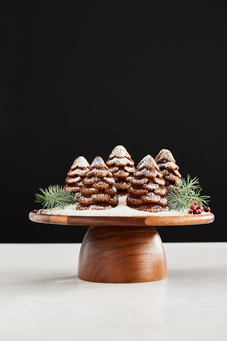 Tondo Acacia Wood Cake Stand