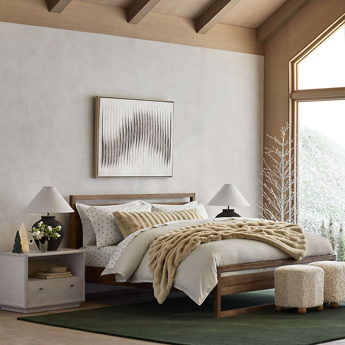 Cozysoft Organic Flannel Arctic Ivory King Duvet Cover