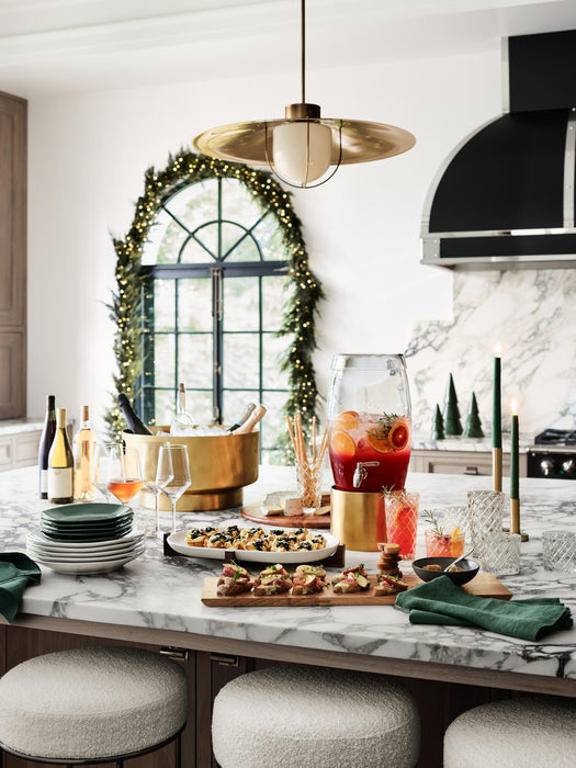 Marin Gold Rim Stoneware Dinner Plate