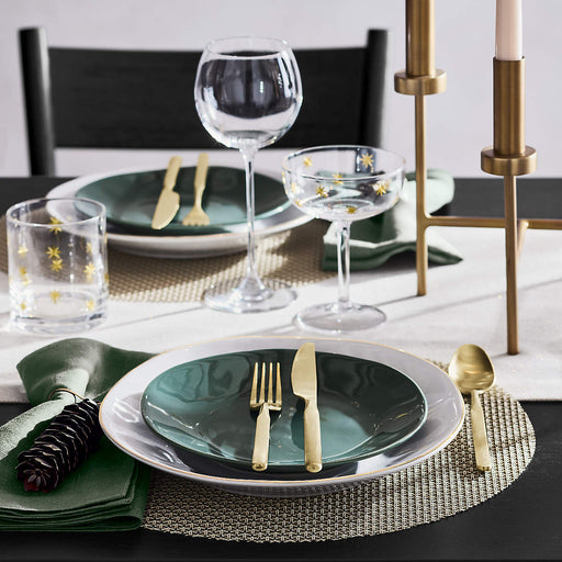 Gold Star Etched 8.5-oz. Double Old-Fashioned Glass