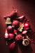 Red Mercury Glass Christmas Ornaments, Set of 6