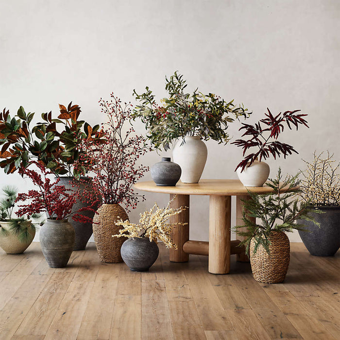 Faux Pine Needle Stem with Pinecones 38"