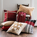 Snowflake Kilim 20"x20" Camel Tan and Arctic Ivory Throw Pillow Cover