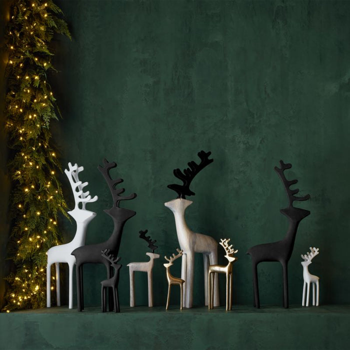Wood Reindeer Holiday Decoration 10.5"