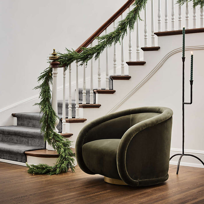 18" Twisted Spruce Taper Candles, Set of 2