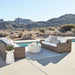 Abaco 83" Resin Wicker Outdoor Sofa with Canvas Natural Sunbrella ® Cushions