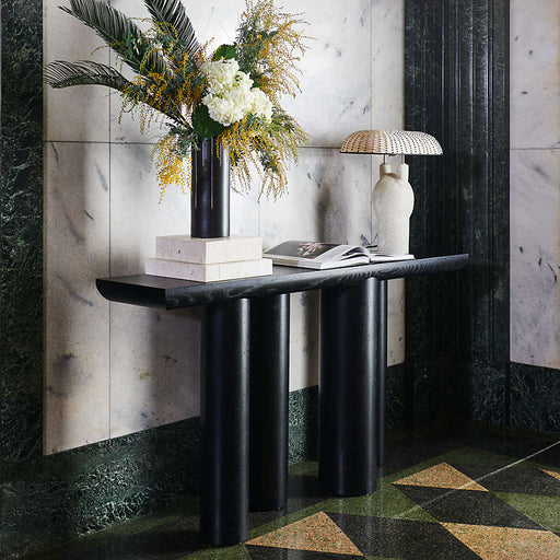 Bomen Black Oak Console Table