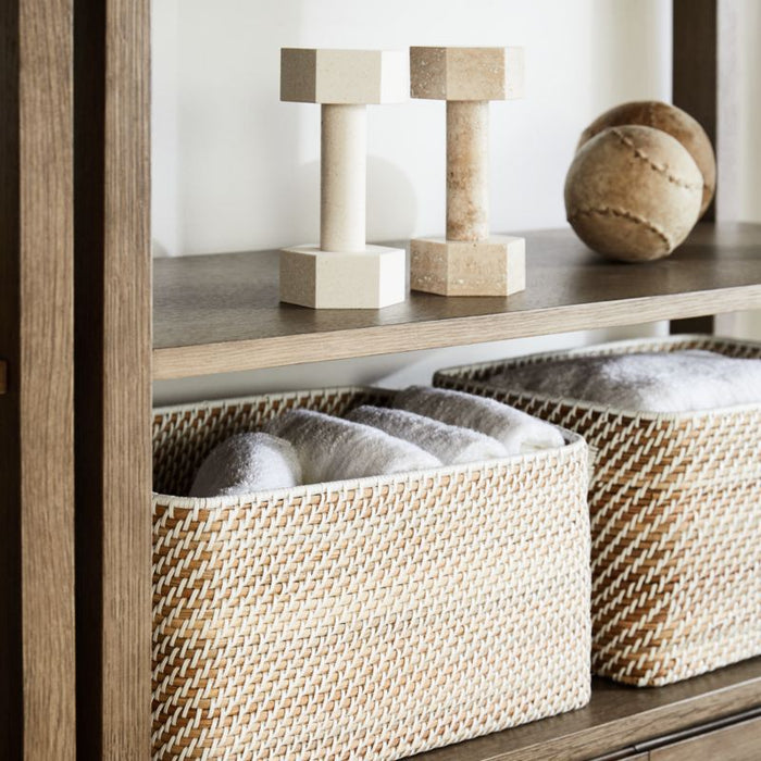 Sedona White Low Open Tote