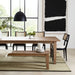 Basque 84" Light Brown Solid Wood Dining Bench
