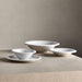 Caesna White Stoneware Dinner Plate