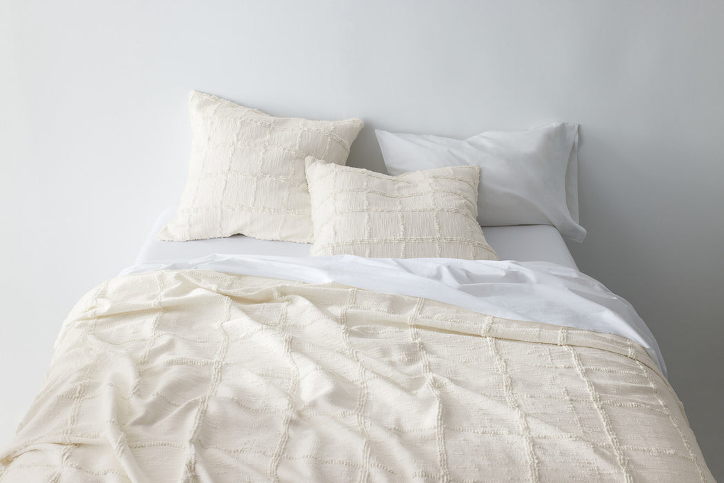 Favorite Washed Organic Cotton White Queen Bed Sheet Set