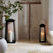 Petaluma Black Metal Outdoor Lantern 37"