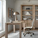 Terra 54" Natural White Oak Wood Desk with Power Outlets
