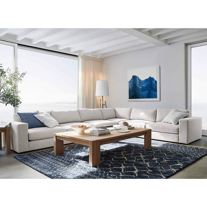Oceanside 2-Piece Deep-Seat Left-Arm Chaise Sectional Sofa
