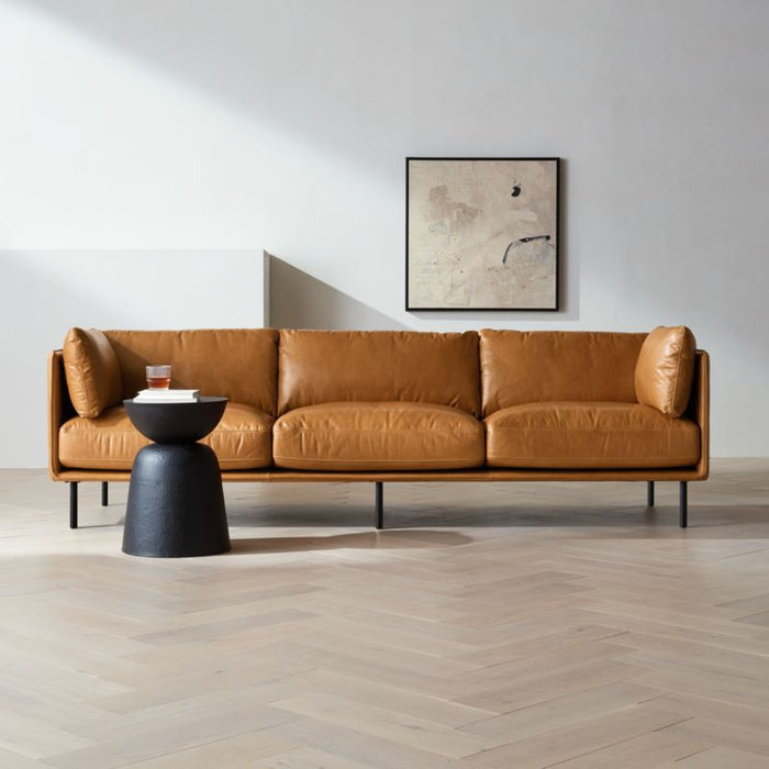 Wells 84" Leather Sofa