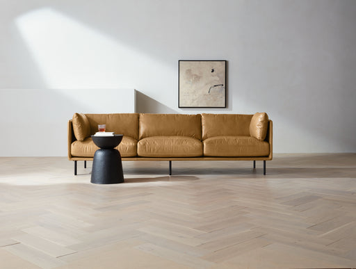 Wells 73" Leather Apartment Sofa