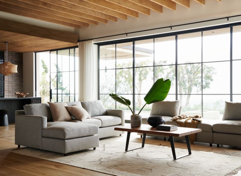 Barrett II 91" Reversible Storage Chaise Lounge Queen Sleeper Sectional Sofa