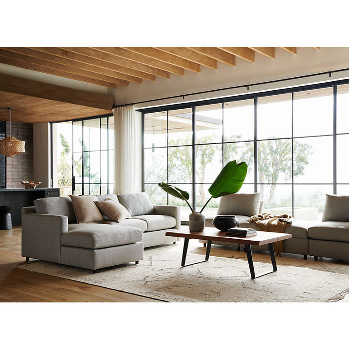 Barrett II 91" Reversible Storage Chaise Lounge Queen Sleeper Sectional Sofa