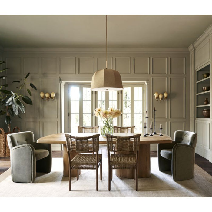 Broome Upholstered Olive Green Dining Chair by Jake Arnold