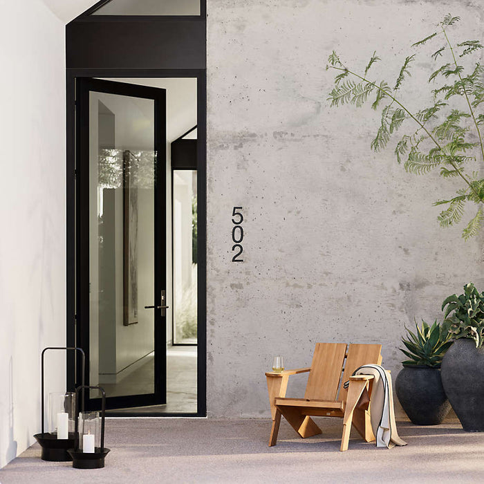 Ophelia Black Medium Planter