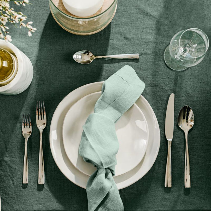 Marin White Stoneware Dinner Plate