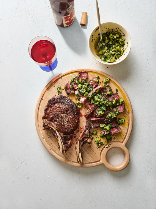 Round Wood Cutting Board by Molly Baz