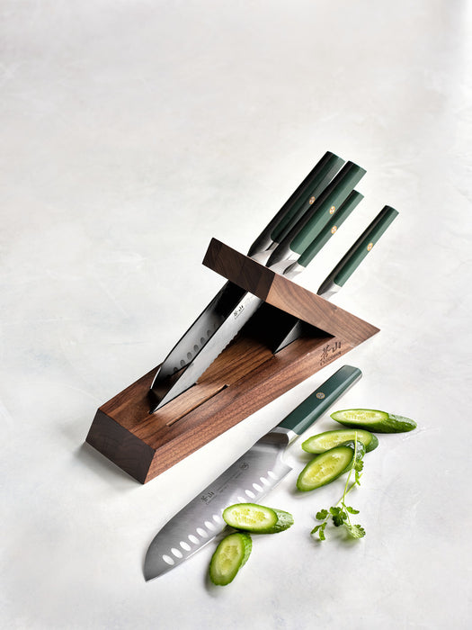 Cangshan Everest Cypress Green 6-Piece Knife Block Set