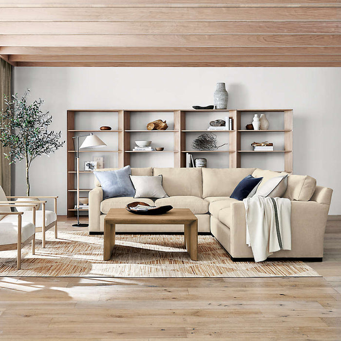 Axis 2-Piece Bench Sectional Sofa with Chaise Lounge