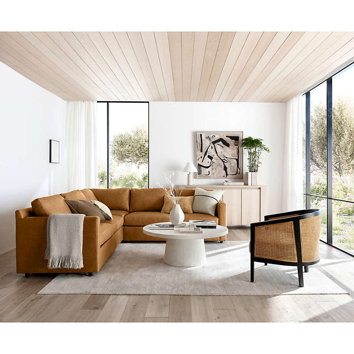 Laval Viscose Solid Ivory Area Rug 6'x9'