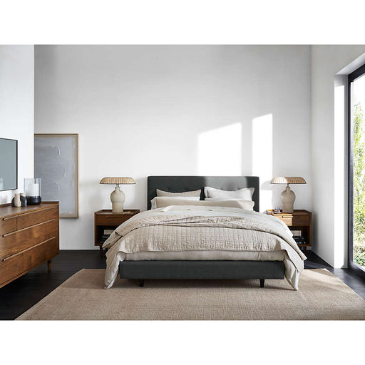Tate California King Upholstered Bed 38"