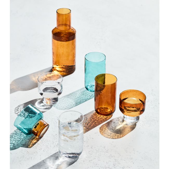 Kuruwa Hammered Tumbler Amber