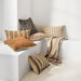 Riviera Stripe 24"x16" Savannah Yellow Throw Pillow Cover