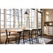 Lakin 81"-119" White Oak Wood Extendable Dining Table