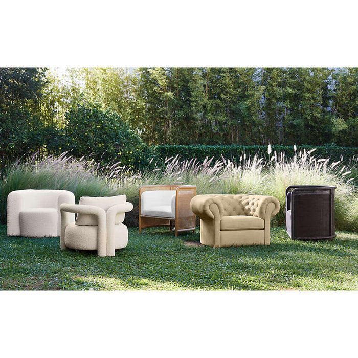 Gig Leather Chesterfield Chair by Leanne Ford