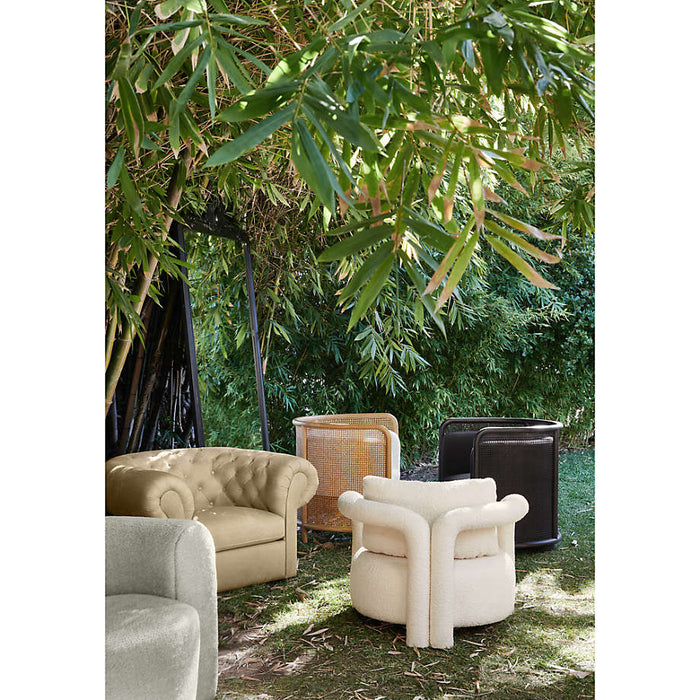 Gig Leather Chesterfield Chair by Leanne Ford