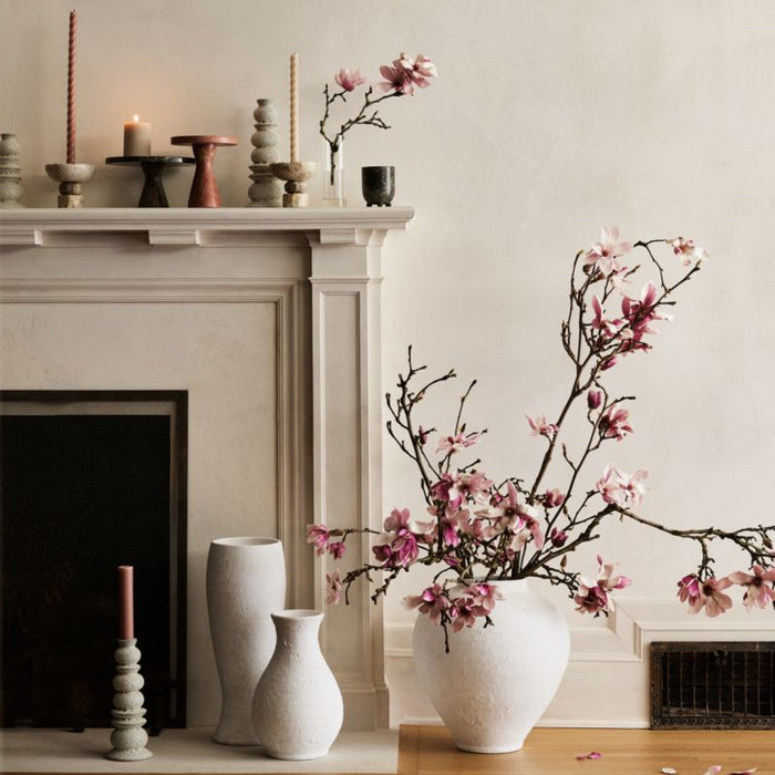 Rose Cappuccino Marble Tall Dessert Stand by Laura Kim