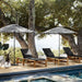 Puebla 16" Off-White Square Concrete Indoor/Outdoor Side Table