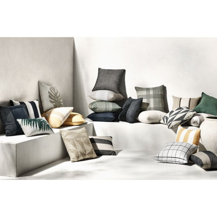 Sunbrella ® Cabana Black Stripe 20"x20" Outdoor Pillow