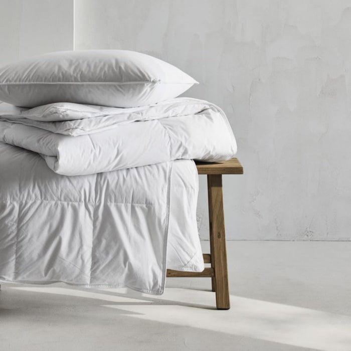 Classic Organic Cotton Down Feather King Bed Pillow