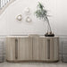 Coastline 72" Oak Wood Fluted Credenza by Brigette Romanek