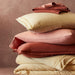 New Natural Hemp Terracotta King Bed Pillow Sham